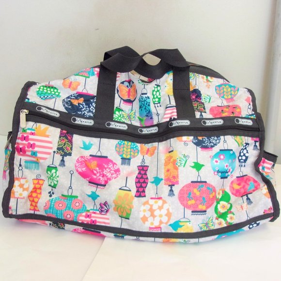 Lesportsac Bags Lesportsac Duffel Bag Crossbody Paper Lanterns Top